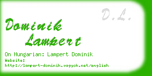 dominik lampert business card